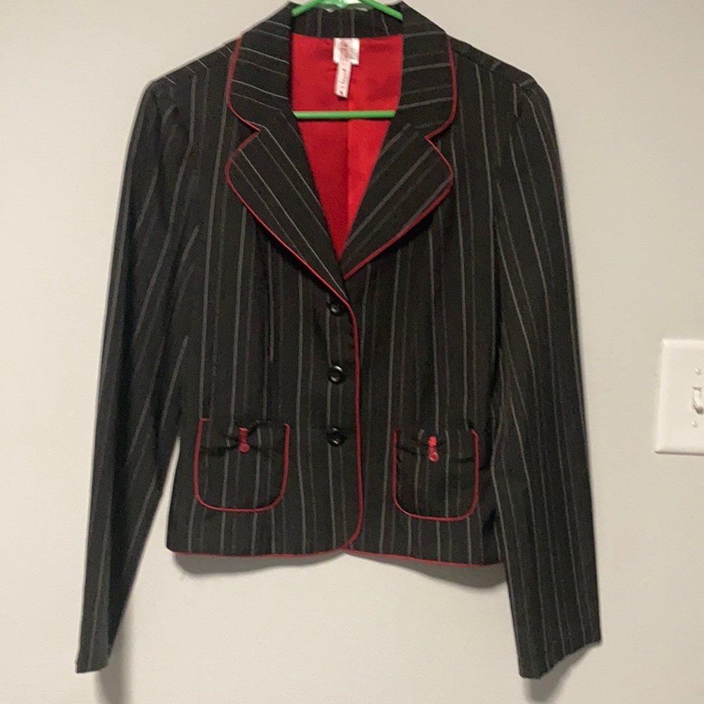 Heart sole pin stripes blazer